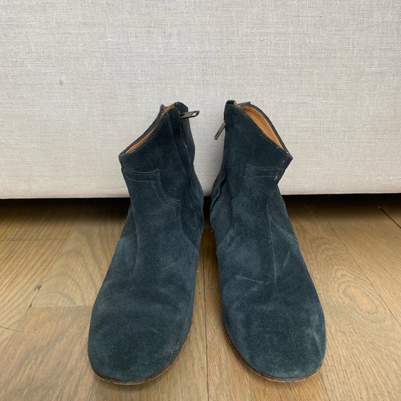 Isabel Marant Dicker Suede Boots Black 38 - Picture 5 of 5
